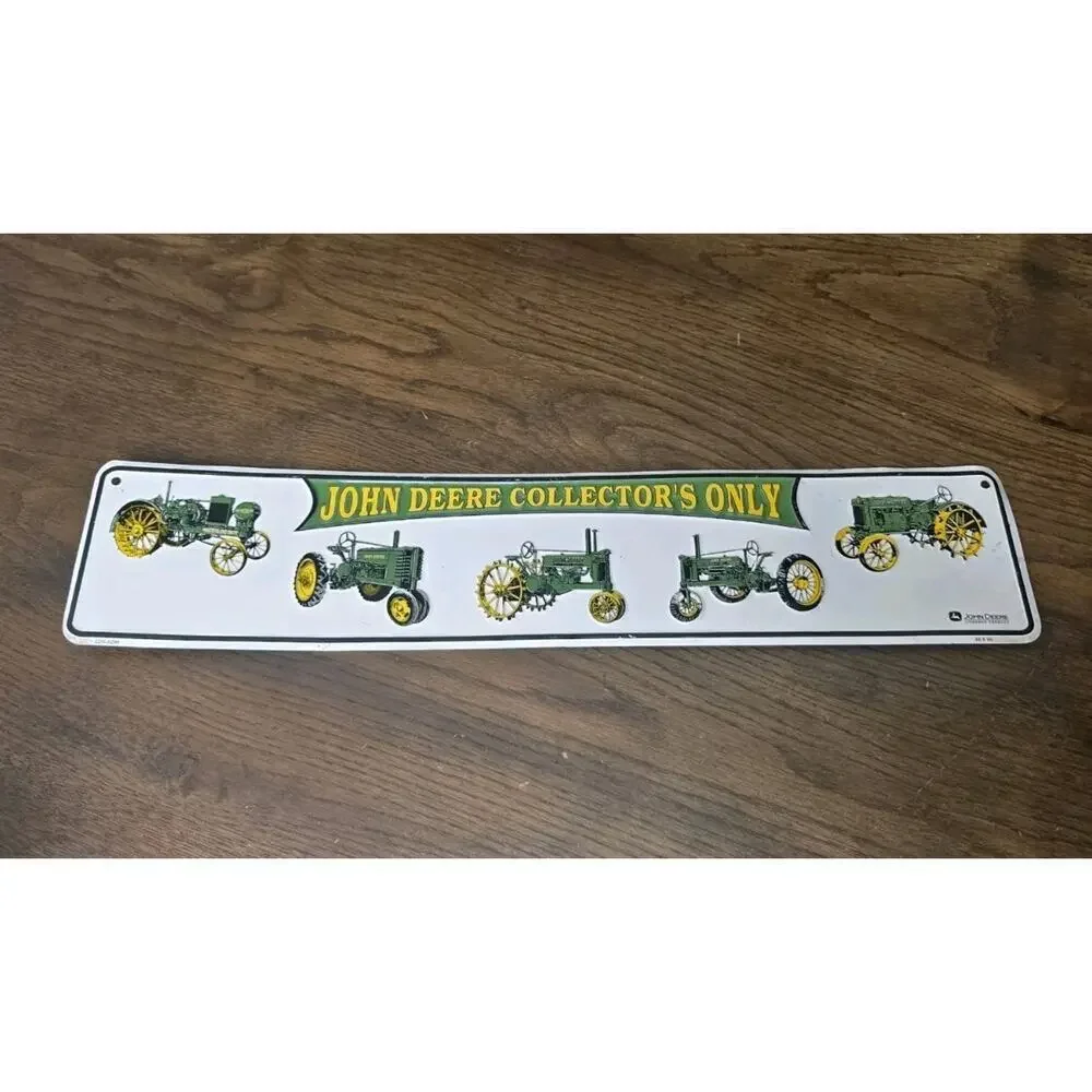 John Deere Road Metal Street Sign 24” X 5” Green Yellow Tractors‎